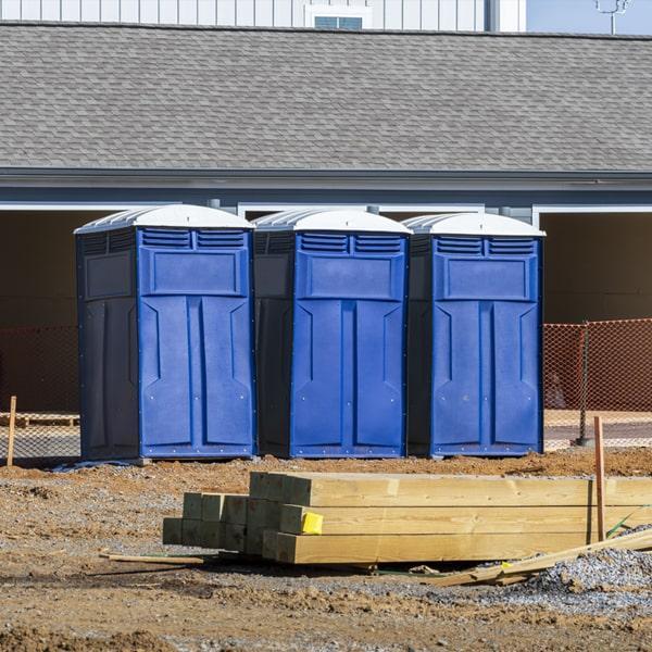 Heavy-duty construction site porta potty in Newport News, Virginia